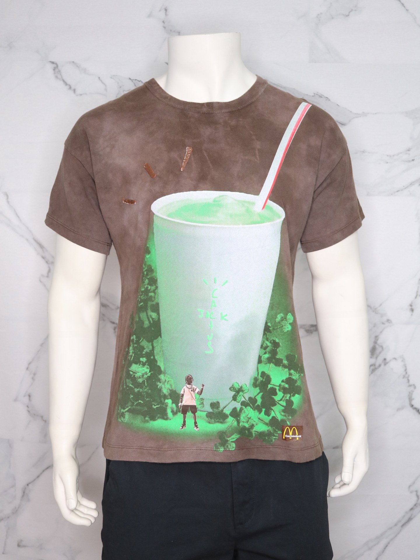 Camiseta Travis Scott Cactus Jack x MCDonalds Marrom | Zivē Club