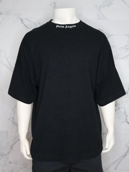 Camiseta Palm Angels Neckline Logo Preta | Zivē Club