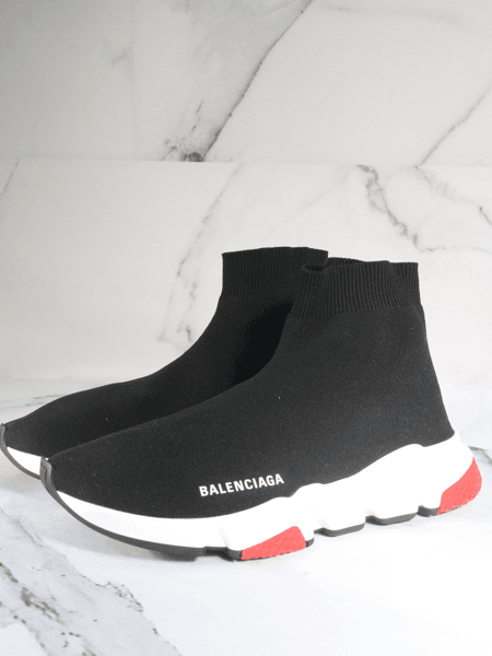Tênis Balenciaga Speed Trainer Preto/Vermelho | Zivē Club
