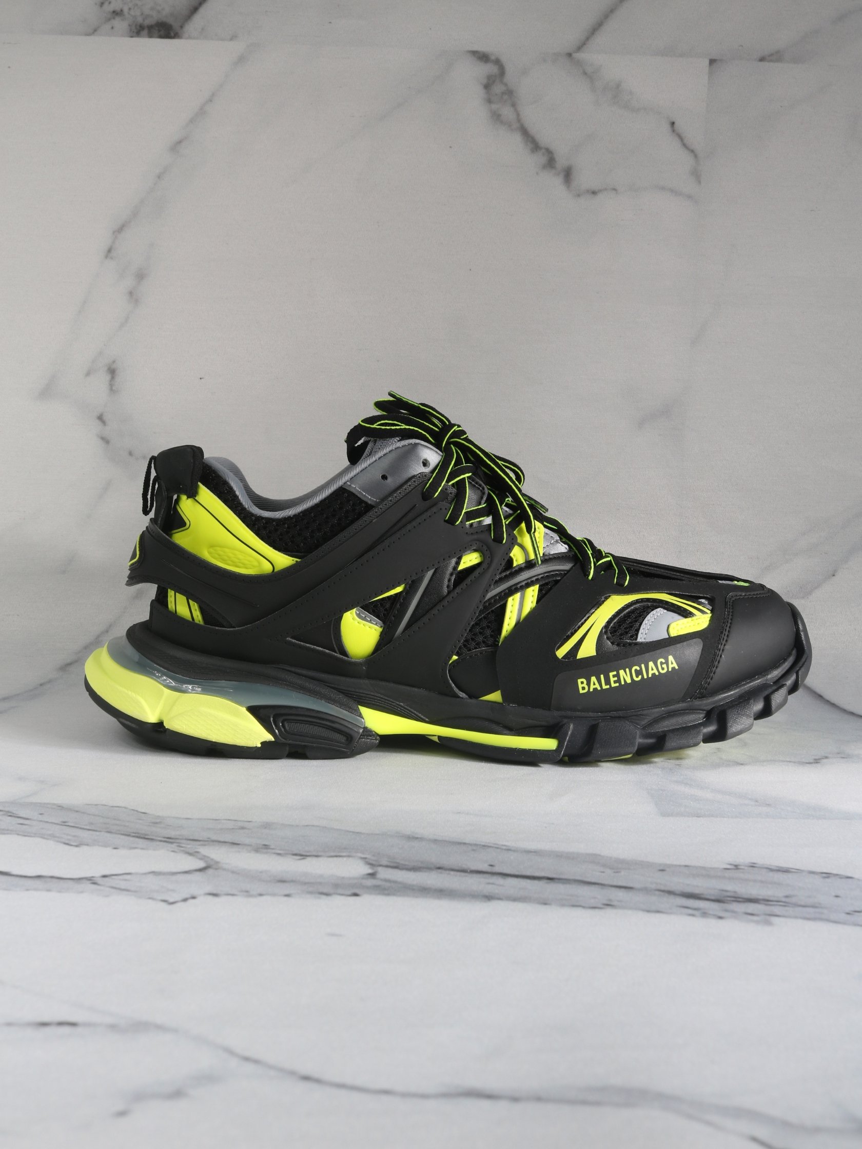 Tênis Balenciaga Track 1 Preto/Verde Limão | Zivē Club