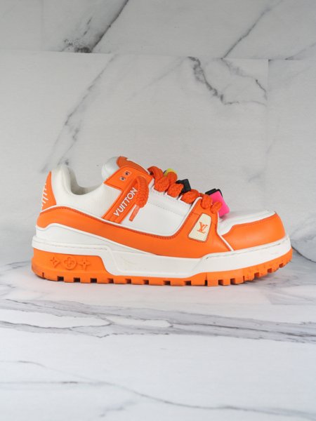 Tênis Louis Vuitton Trainer Maxi Laranja | Zivē Club