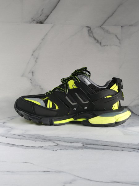 Tênis Balenciaga Track 1 Preto/Verde Limão | Zivē Club