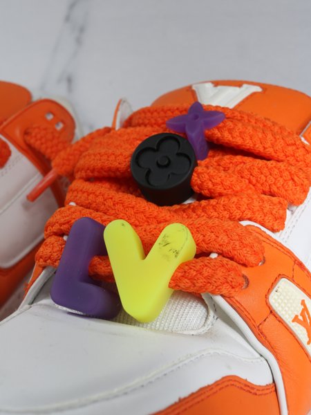 Tênis Louis Vuitton Trainer Maxi Laranja | Zivē Club