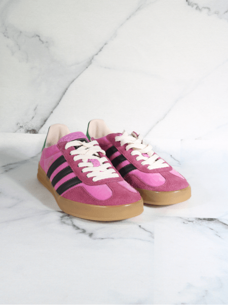 adidas gazelle silver green womens Adidas X Gucci Gazelle Pink