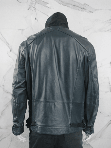 Jaqueta de Couro Armani Exchange Cinza | Zivē Club