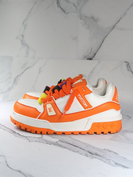Tênis Louis Vuitton Trainer Maxi Laranja | Zivē Club