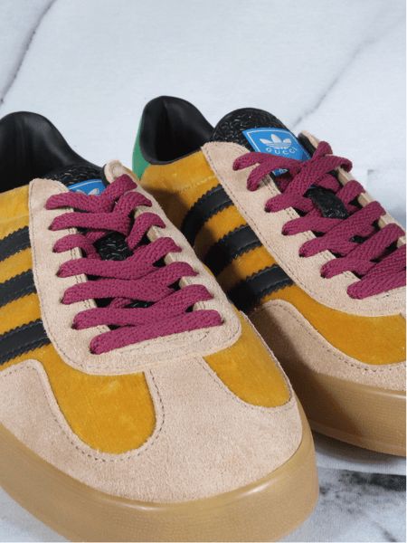 Tênis Gucci x Adidas Gazelle Suede Amarelo | Zivē Club