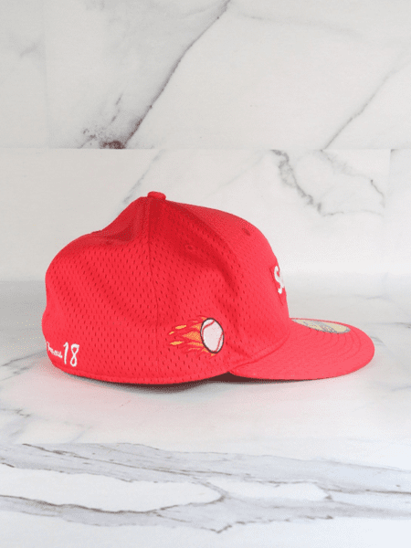 Boné Supreme x New Era Box Logo Vermelho | Zivē Club