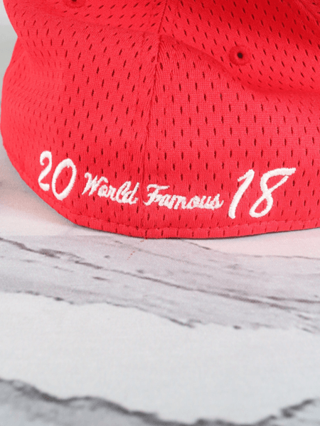 Boné Supreme x New Era Box Logo Vermelho | Zivē Club