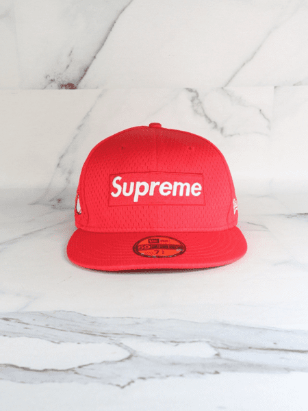 Boné Supreme x New Era Box Logo Vermelho | Zivē Club