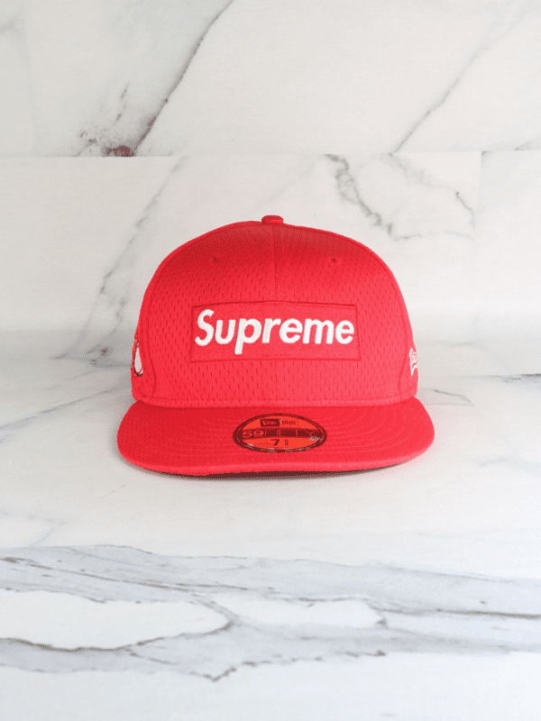 帽子 Supreme BCA Box Logo New Era Boné Supreme x New Era Box Logo Vermelho | Zivē Club