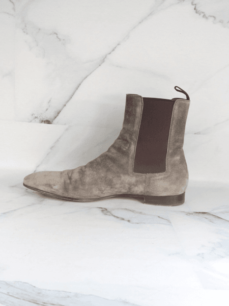 Bota Christian Louboutin Samson Suede Cinza | Zivē Club