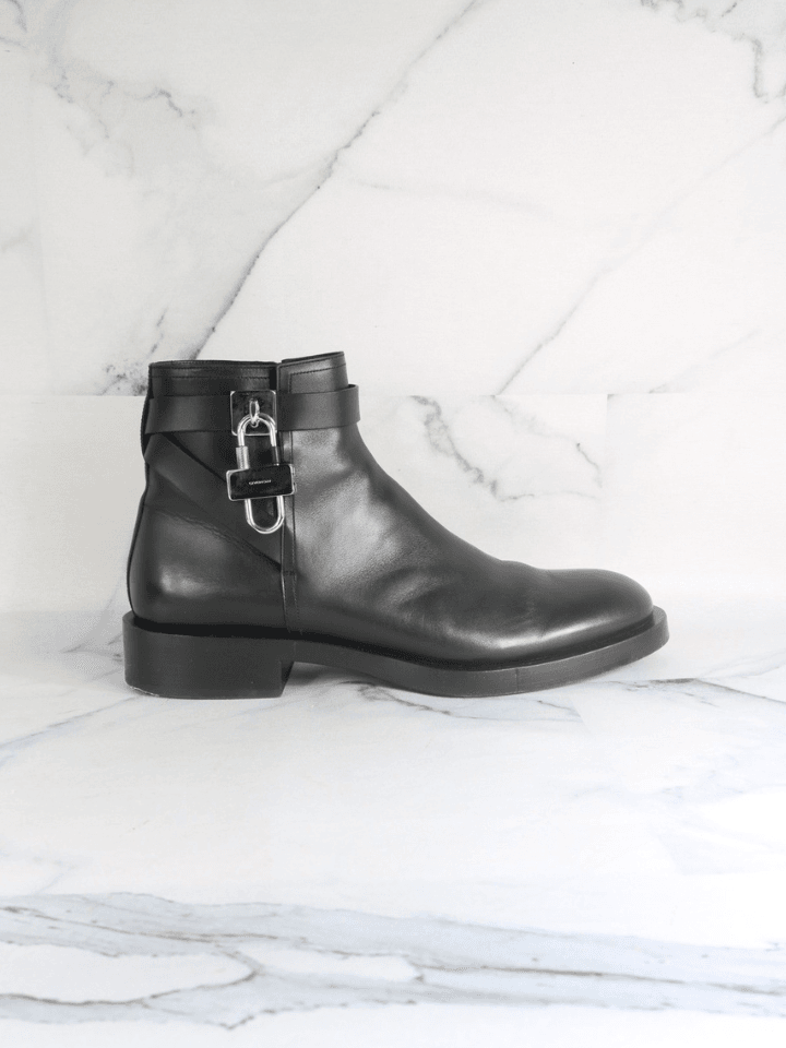 Bota Givenchy Lock Preta | Zivē Club