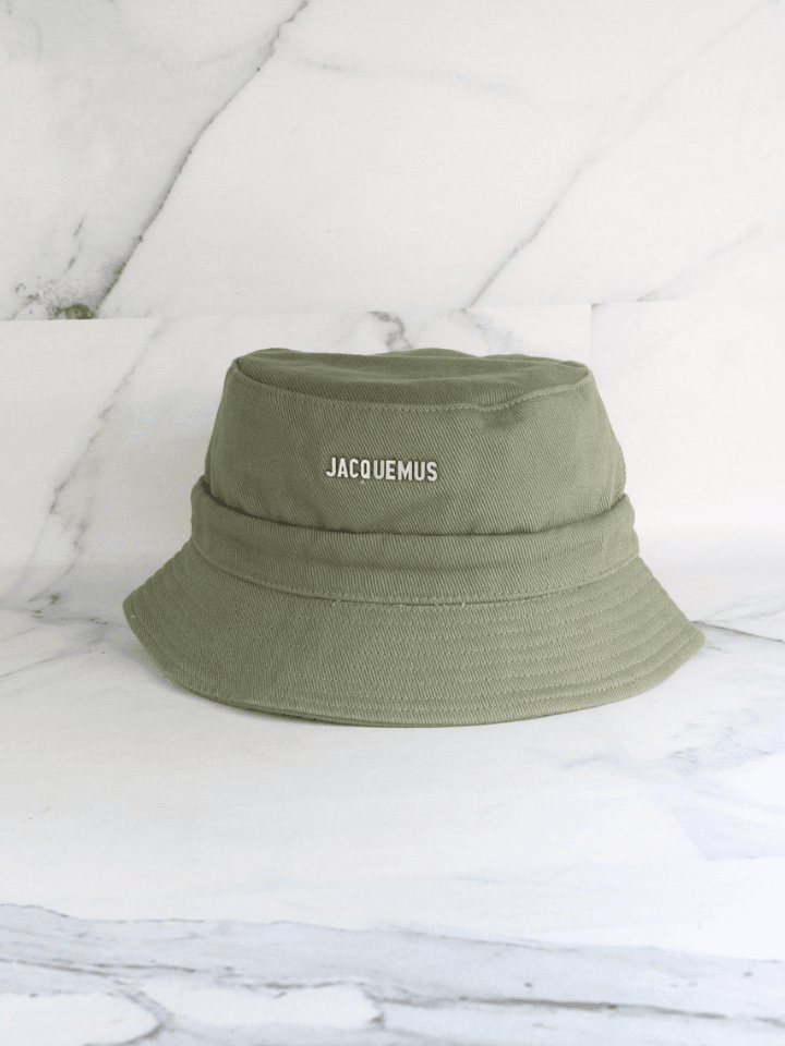 JACQUEMUS オリーブグリーン バケットハット bucket-jacquemus-basic-logo-