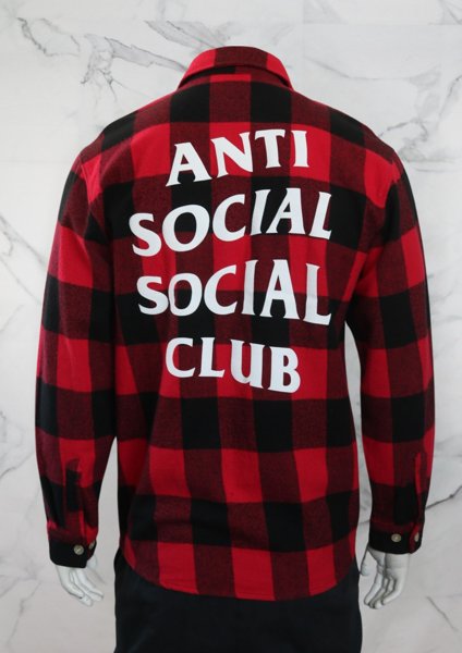 Camisa Anti Social Social Club Xadrez Vermelha Zivē Club