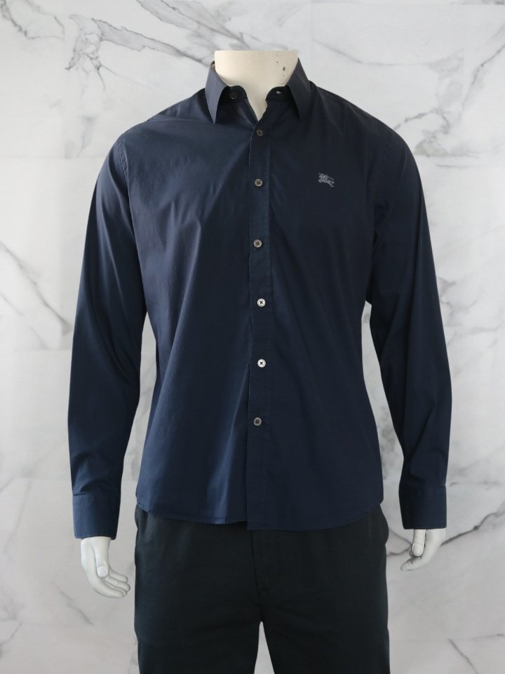 Camisa Burberry Basic Logo Azul Marinho Ziv Club