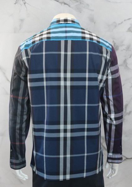 Camisa burberry xadrez marinho hotsell