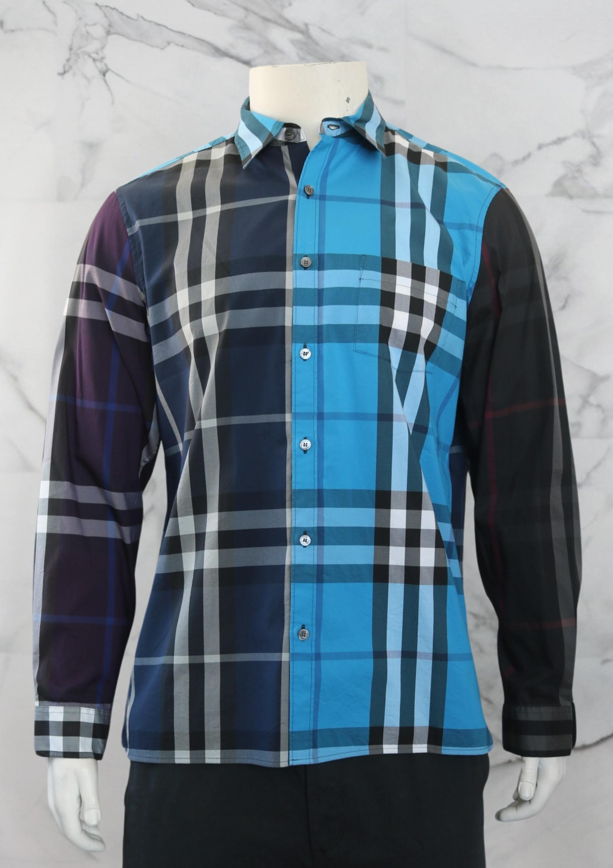 Camisa burberry xadrez best sale