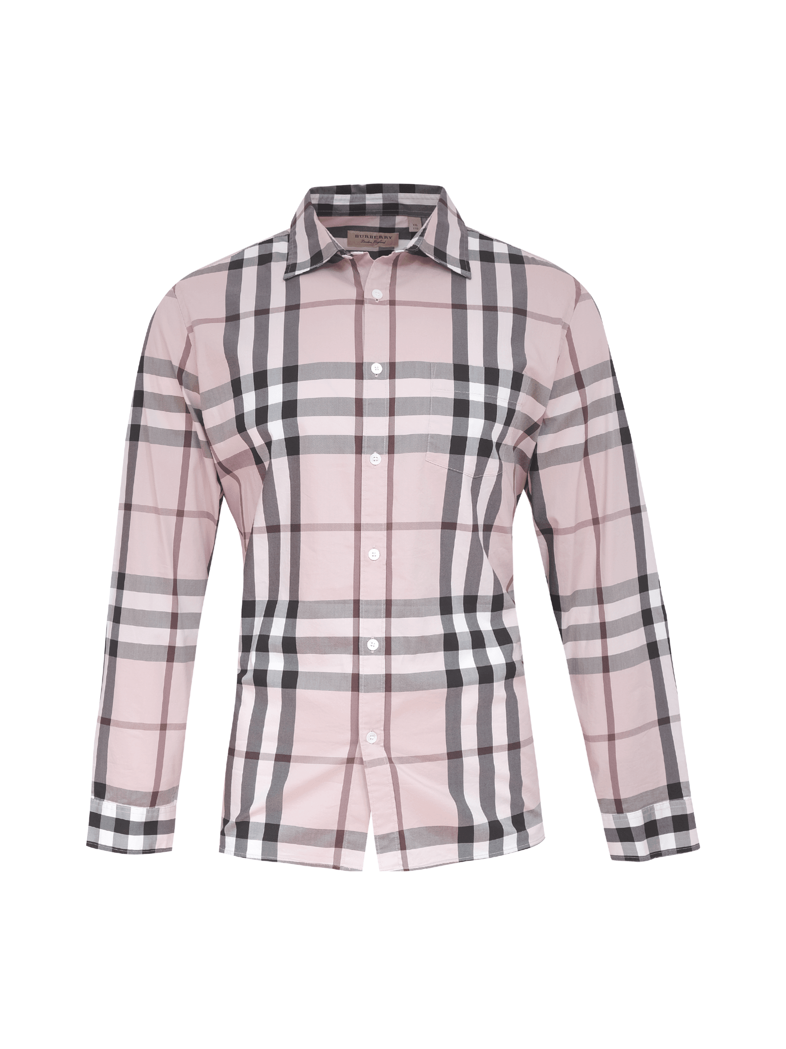 Camisa Social Burberry Xadrez Rosa Antigo | Zivē Club