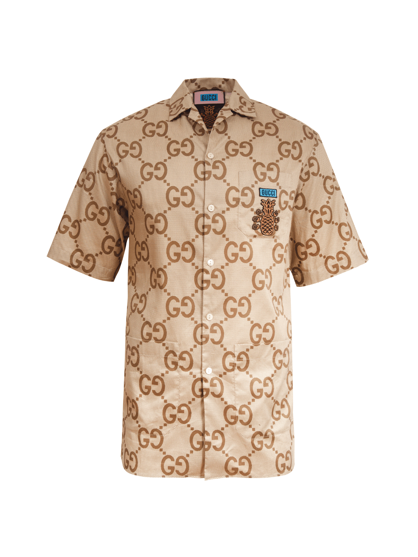 Camisa Gucci Bowling Pineapple GG Canvas | Zivē Club