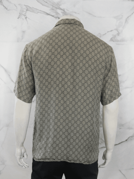 Camisa Gucci x Disney Donald Duck Flash GG Monogram Bege | Zivē Club
