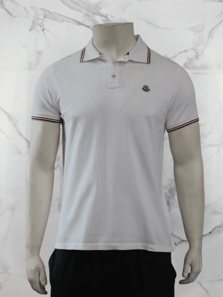 Camisa Polo Moncler Branca | Zivē Club