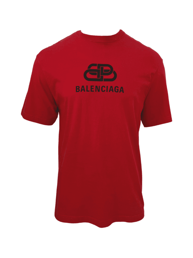 Camiseta Balenciaga BB Print Vermelha | Zivē Club