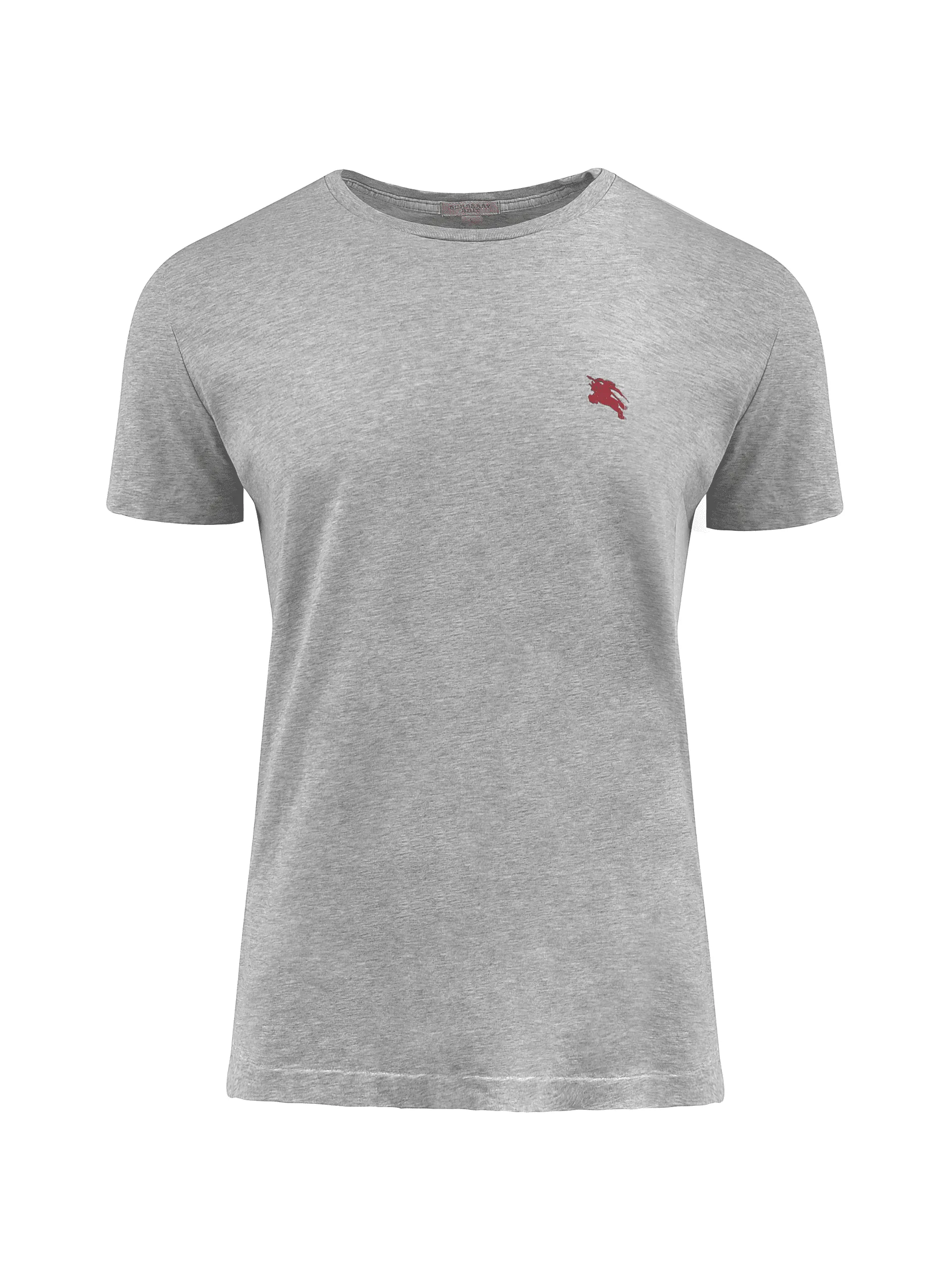 Camiseta Burberry Basic Logo Cinza Ziv Club