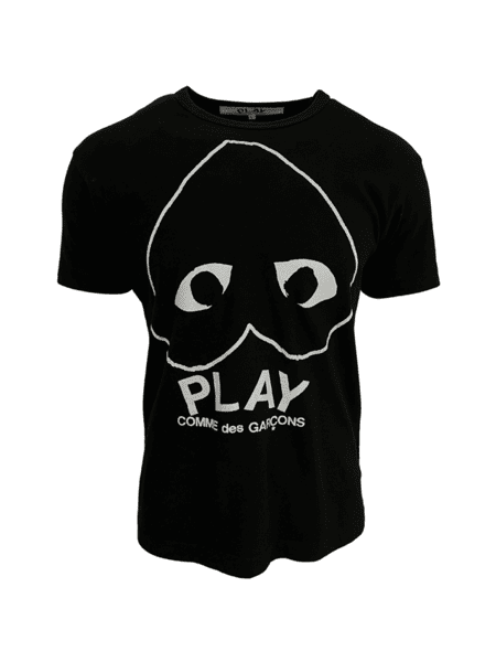 Comme des garcons play hotsell inverted heart logo tee