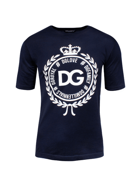 Camiseta Dolce & Gabbana Crown #DGLOVE Azul Marinho | Zivē Club