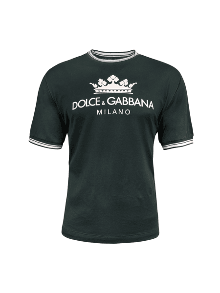 Camiseta Dolce & Gabbana Logo Milano Verde | Zivē Club