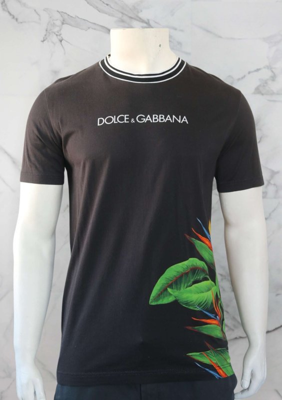 Camiseta Dolce & Gabbana Paradise Print Preta | Zivē Club