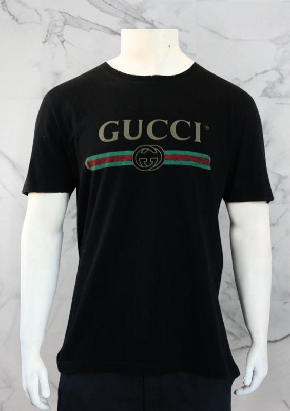 Camiseta Gucci Fake Logo Preta | Zivē Club