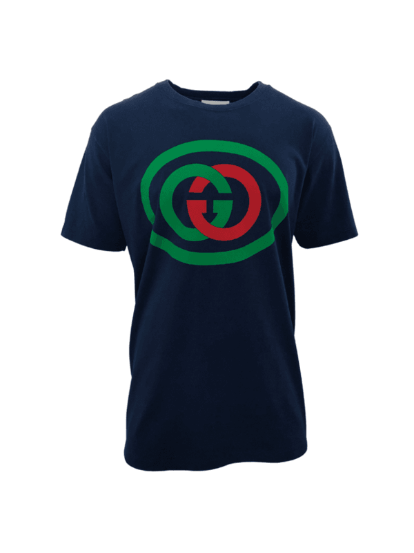 Camiseta Gucci Logo GG Azul Marinho | Zivē Club