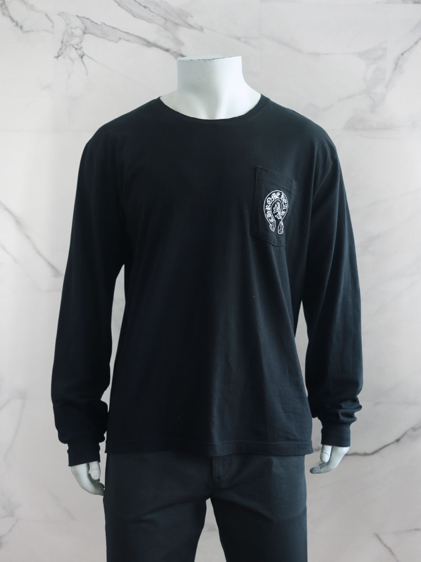 Camiseta Manga Longa Chrome Hearts Miami Preta | Zivē Club