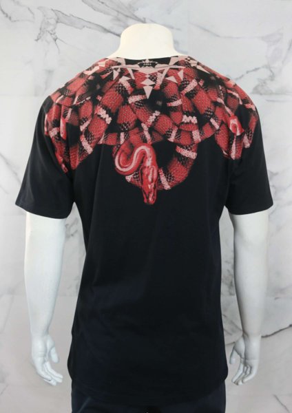 Camiseta Marcelo Burlon Red Snake Preta | Zivē Club