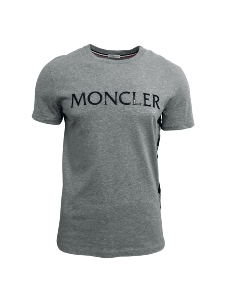 MONCLER グレー TシャツメンズsizeXL Camiseta Moncler Supeeer Mon Cinza | Zivē Club
