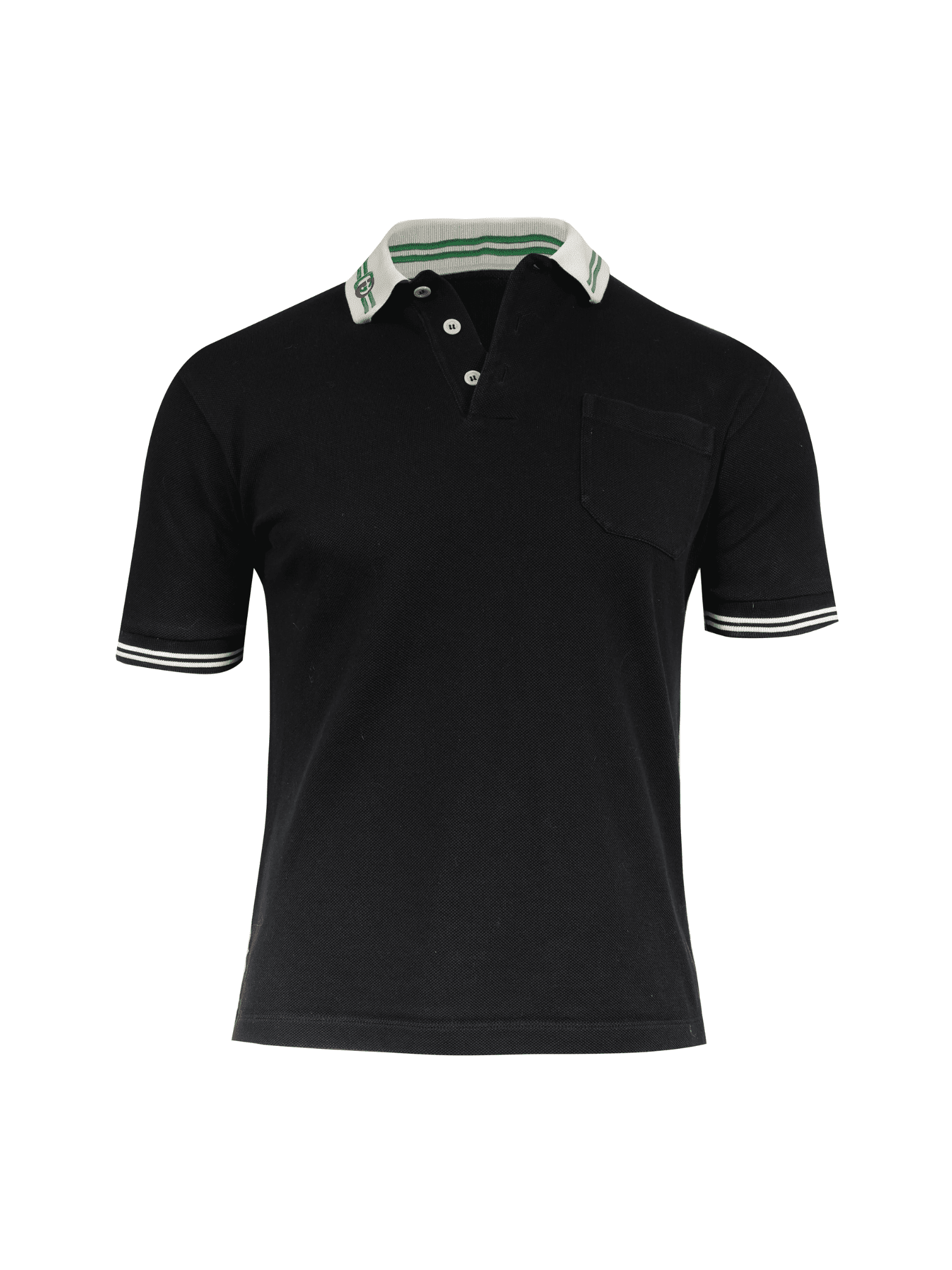 Camiseta Polo Gucci Logo Gola Preta Ziv Club