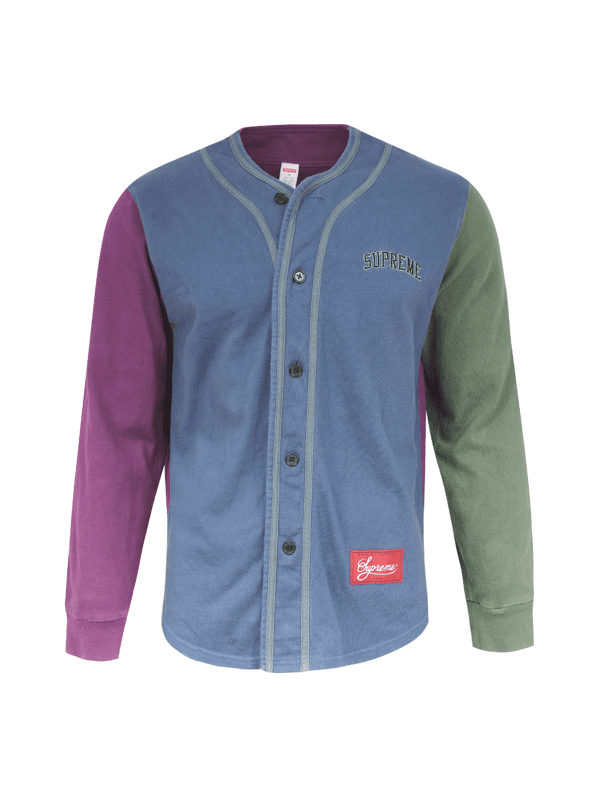 Supreme color shop blocked baseball top
