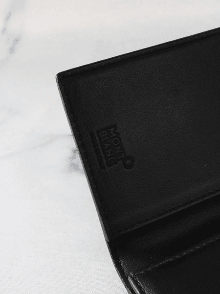 MONT BLANC オーガナイザー ブラック レザー Carteira Pocket Organizer Montblanc Preta | Zivē Club