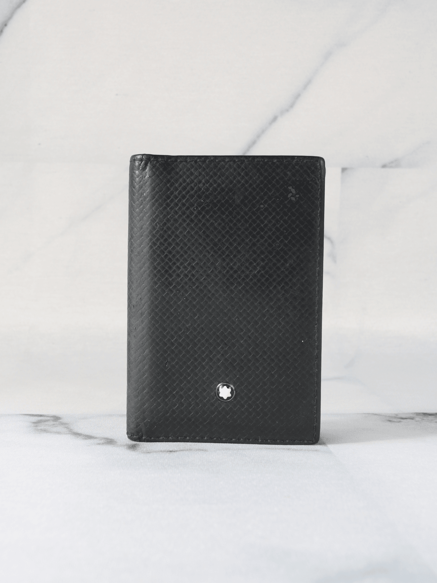 MONT BLANC オーガナイザー ブラック レザー carteira-pocket-organizer-