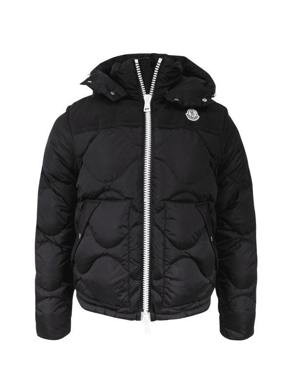 ジャケット・アウター MONCLER ACACIA Casaco Moncler Arles Colete Preto | Zivē Club
