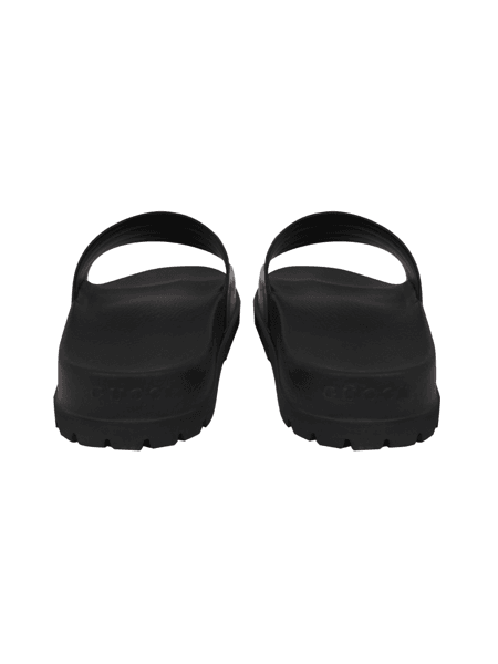 Chinelo Slide Gucci Web Preto | Zivē Club