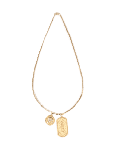 Versace dog tag gold Clearance