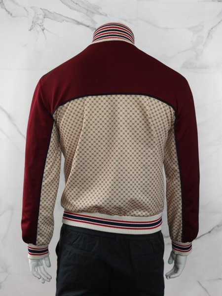 GUCCI ジャージ　milk Conjunto Gucci Tracksuit Faixa Web Vinho e Bege | Zivē Club
