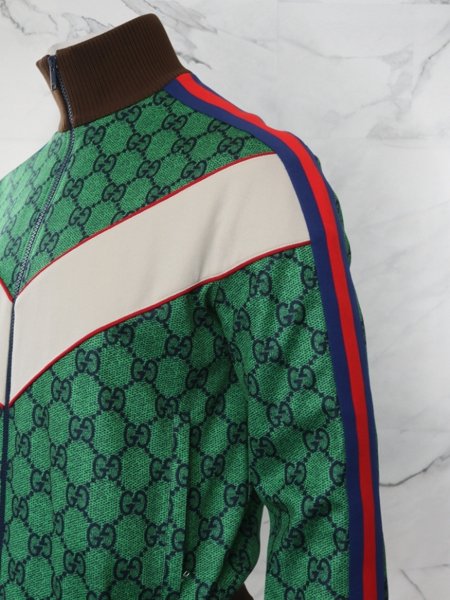 Jaqueta Gucci GG Monogram Web Verde | Zivē Club