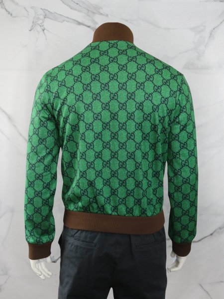 Jaqueta Gucci GG Monogram Web Verde | Zivē Club