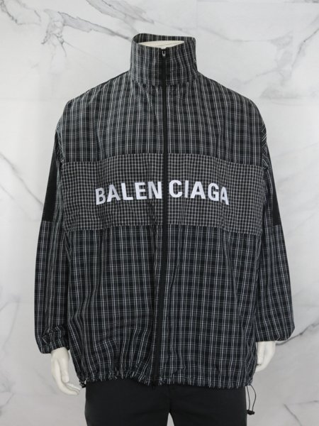 Jaqueta Balenciaga Corta Vento Plaid Grey Xadrez | Zivē Club
