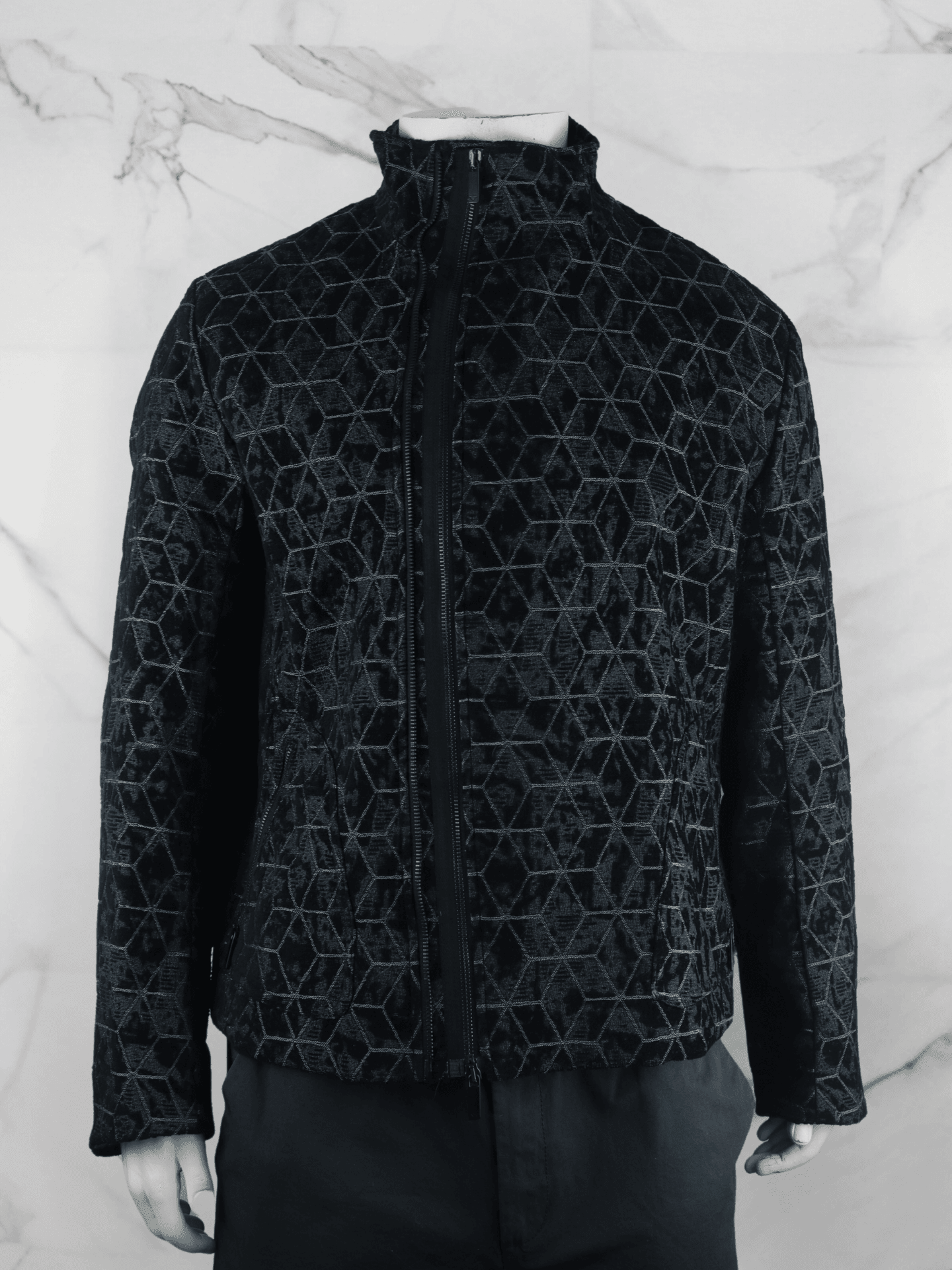 EMPORIO ARMANI archive design jacket 比翼 Jaqueta Bomber Core Id com Logo Preto | EA7