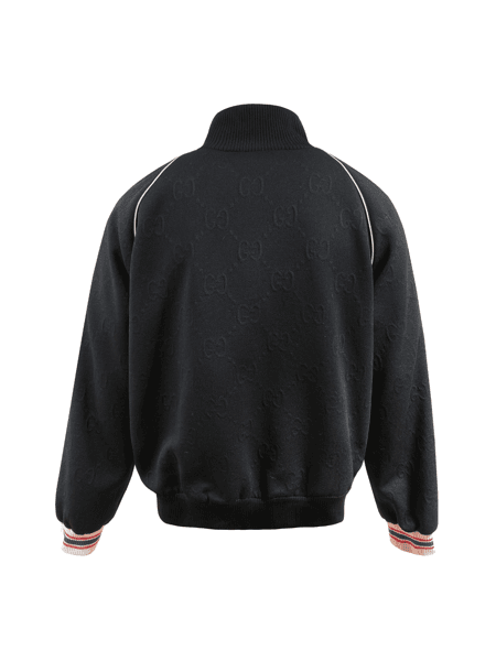 Jaqueta Gucci Web GG Jersey Preta | Zivē Club